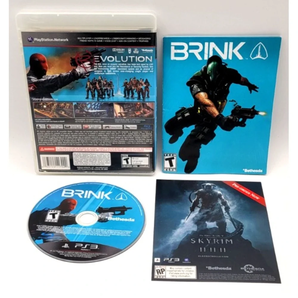 Brink (Sony‎ PlayStation 3, PS3, 2011) CIB COMPLETE IN BOX